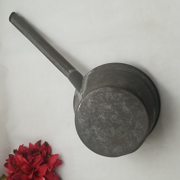 Primative Tin Water Dipper Scoop Ladle - Picture 3 of 16